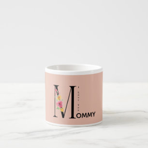 Geschenk für Mama, ich liebe dich Mutti, Muttertag Espressotasse