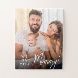 Geschenk für Mama Idea Personalisiert Mommy Foto Puzzle