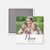 Geschenk für Mama mit Foto Magnet (Vorderseite/Rückseite)