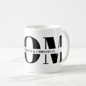 Geschenk für Mama mit Kindernamen Kaffeetasse (VorderseiteRechts)