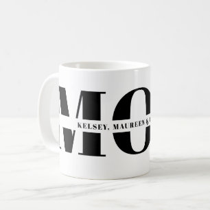 Geschenk für Mama mit Kindernamen Kaffeetasse
