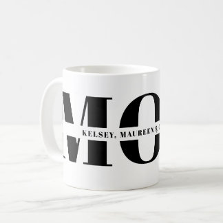 Geschenk für Mama mit Kindernamen Kaffeetasse