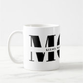 Geschenk für Mama mit Kindernamen Kaffeetasse (Links)