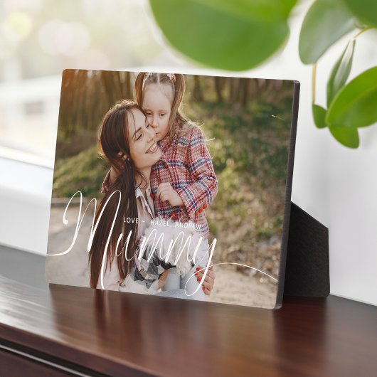 Geschenk für Mama Mother's Day Volles Foto Mum Scr Fotoplatte