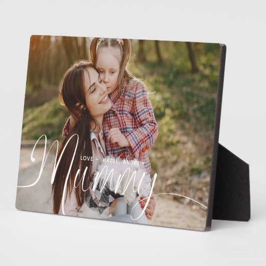 Geschenk für Mama Mother's Day Volles Foto Mum Scr Fotoplatte (Seite)