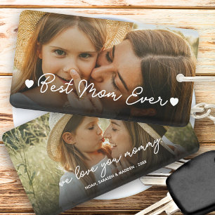 Geschenk für Mama Muttertag 2 Foto Beste Mama je Schlüsselanhänger