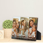 Geschenk für Mama Muttertag 3 Foto Beste Mama je Fotoplatte<br><div class="desc">Beste Mama je 3 Foto Collage Mütter Tag Herz Foto Plaque.</div>