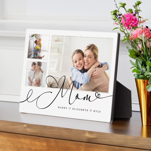 Geschenk für Mama | Muttertag 3 FotoCollage Fotoplatte