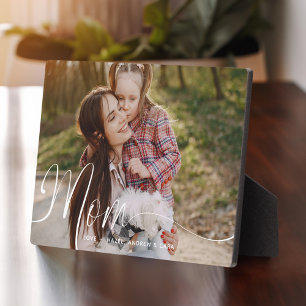Geschenk für Mama Muttertag Volles Foto Mum Script Fotoplatte