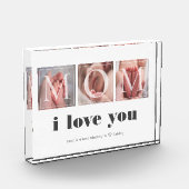 Geschenk für Mama Neugeborenes Foto Block (Links)