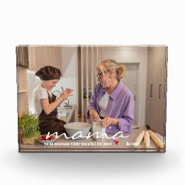 Geschenk für Mama | Personalisierter Muttertag Fotoblock