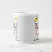 Geschenk für Mama Spaß Kaninchen Design Jumbo-Tasse (Vorderseite)