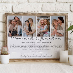 Geschenk für Mama und Oma von Kindern und Enkelkin Poster