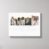 Geschenk für Mama und Vater an meinem Hochzeitstag Leinwanddruck (Vorderseite)