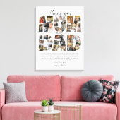 Geschenk für Mama und Vater Fotocollage Familienfo Leinwanddruck (Insitu (Wohnzimmer))