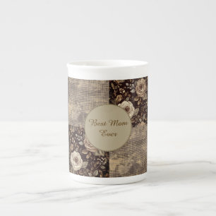 Geschenk für Mama, Vintage, Beste Mama überhaupt,  Porzellantasse