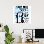 Geschenk für Mama | Zu meiner Mutter das beste Ges Poster (Heimbüro)