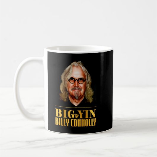 Geschenk für Männer Billy Art Connolly Retro Vinta Kaffeetasse (Links)