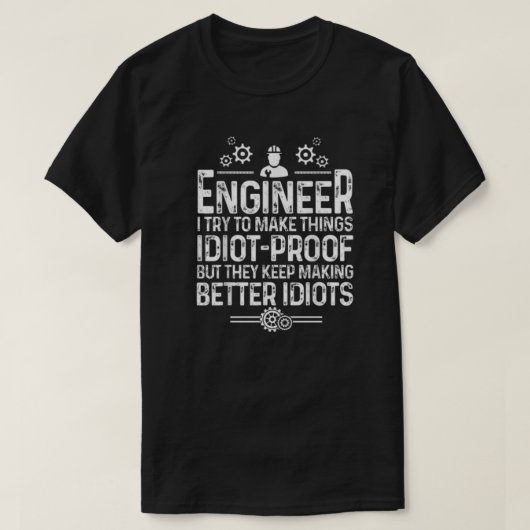 Geschenk für Männer Coole Maschinenbaumechanik T-S T-Shirt (Design vorne)