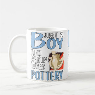 Geschenk für Männer: Nur ein Junge, der Töpferei w Kaffeetasse