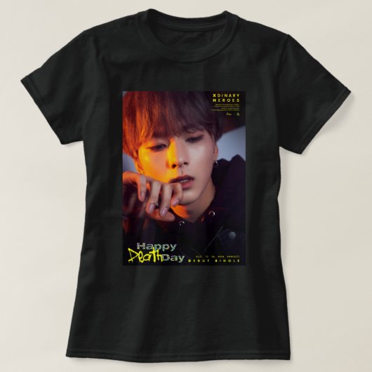 Geschenk für Männer Xdinary Helden Ode Happy Death T-Shirt (Design vorne)