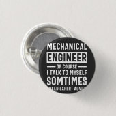 Geschenk für Maschinenbauer Button (Vorne & Hinten)