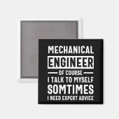 Geschenk für Maschinenbauer Magnet (Vorderseite/Rückseite)