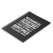 Geschenk für Maschinenbauer Notizblock (Linke Seite)