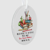 Geschenk für maßgeschneiderte Lehrer Ornament (Vorderseite)