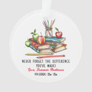 Geschenk für maßgeschneiderte Lehrer Ornament