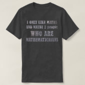 Geschenk für Mathematiker T-Shirt (Design vorne)