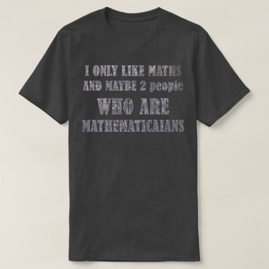 Geschenk für Mathematiker T-Shirt (Design vorne)