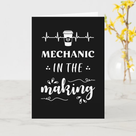 Geschenk für Mechanik Karte (Gelbe Blume)