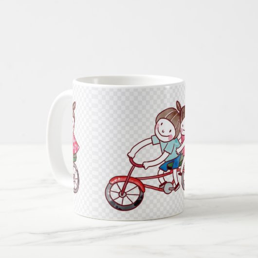 Geschenk für meine Freunde Kaffeetasse (Vorderseite Links)