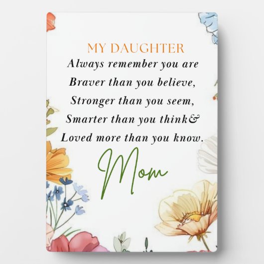 Geschenk für meine Jugendtochter, Inspiration Fotoplatte (Vorderseite)