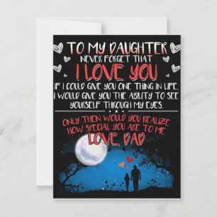 Geschenk für meine Tochter, Für meine Tochter das  Einladung