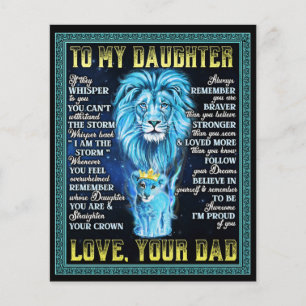 Geschenk für meine Tochter Löwe, Geschenk von Löwe Flyer