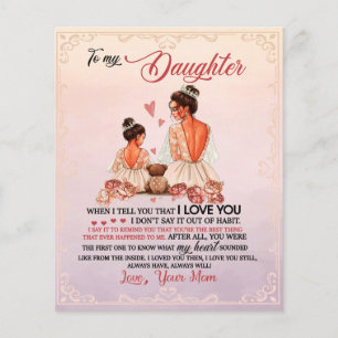 Geschenk für meine Tochter, Tochter und Mutter, Li Flyer