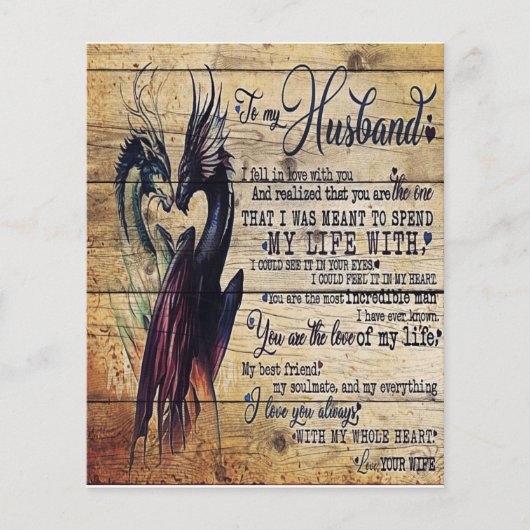 Geschenk für meinen Mann, Liebe Zitate Brief Flyer (Vorne)