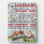 Geschenk für meinen Mann, Liebe Zitate Brief Fotoplatte (Vorderseite)