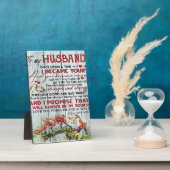 Geschenk für meinen Mann, Liebe Zitate Brief Fotoplatte (Seite)