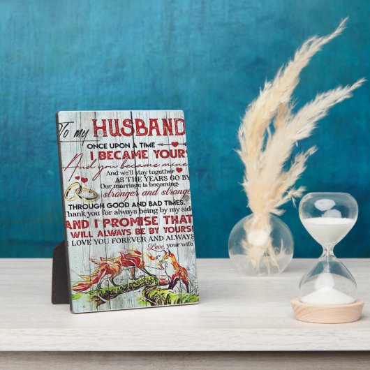 Geschenk für meinen Mann, Liebe Zitate Brief Fotoplatte (Seite)