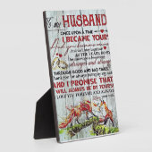 Geschenk für meinen Mann, Liebe Zitate Brief Fotoplatte (Seite)