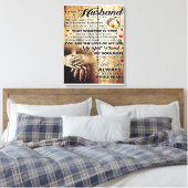 Geschenk für meinen Mann, Liebe Zitate Brief Leinwanddruck (Insitu (Schlafzimmer))