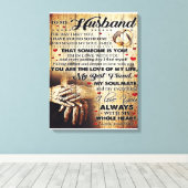 Geschenk für meinen Mann, Liebe Zitate Brief Leinwanddruck (Insitu (Holzboden))