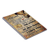 Geschenk für meinen Mann, Liebe Zitate Brief Notizblock (Rechte Seite)