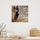 Geschenk für meinen Mann, Liebe Zitate Brief Poster (Küche)