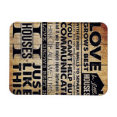 Geschenk für meinen Mann | Personalisierter Buchst Magnet (Horizontal)