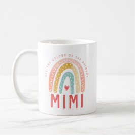 Geschenk für Mimi | Alle Farben des Regenbogens Kaffeetasse