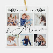 Geschenk für Mimi | Entenkinder - FotoCollage Keramikornament (Vorderseite)